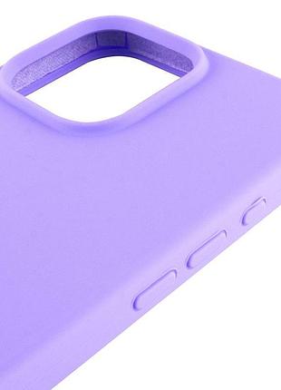 Чехол silicone case full protective (aa) для apple iphone 16 pro (6.3") сиреневый / dasheen 4
