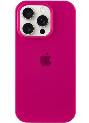 Чехол silicone case full protective (aa) для apple iphone 13 pro max (6.7") красный / rose red