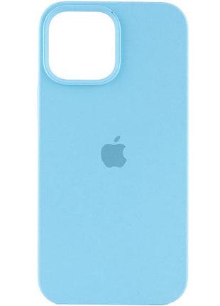 Чехол silicone case full protective (aa) для apple iphone 13 pro max (6.7") бирюзовый / swimming pool