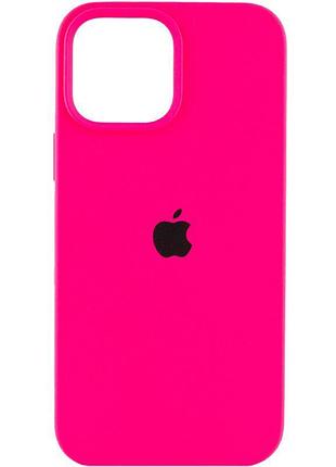 Чохол silicone case full protective (aa) для apple iphone 14 plus (6.7") рожевий / barbie pink