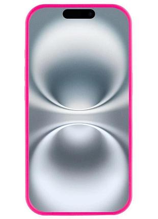 Чехол silicone case full protective (aa) для apple iphone 16e (6.1") розовый / barbie pink 3