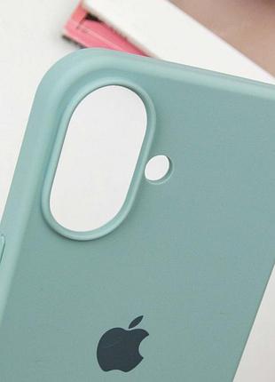Чохол silicone case full protective (aa) для apple iphone 16 (6.1") бірюзовий / beryl 5