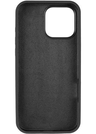 Чехол silicone case full protective (aa) для apple iphone 13 pro max (6.7") черный / black 3