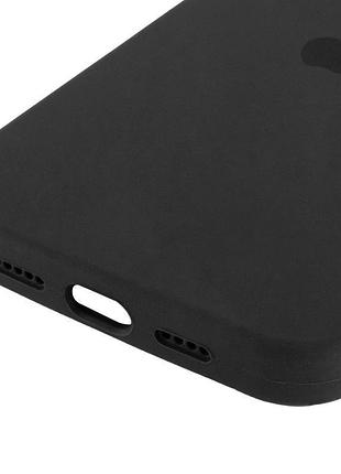 Чехол silicone case full protective (aa) для apple iphone 13 pro max (6.7") черный / black 5