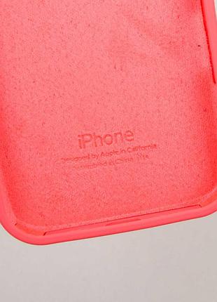 Чехол silicone case full protective (aa) для apple iphone 16 plus (6.7") арбузный / watermelon red 7