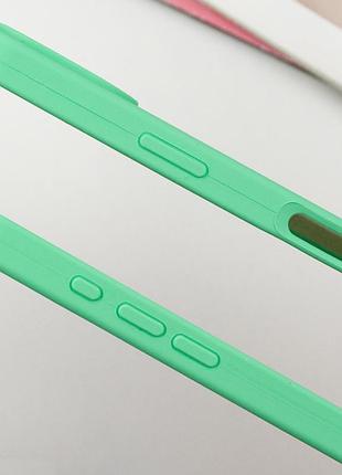 Чехол silicone case full protective (aa) для apple iphone 16 pro (6.3") зеленый / spearmint 4