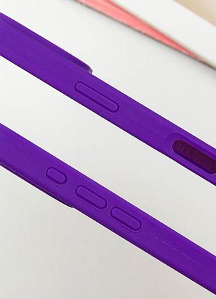 Чехол silicone case full protective (aa) для apple iphone 16 pro (6.3") фиолетовый / ultra violet 4
