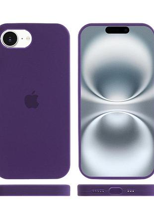Чехол silicone case full protective (aa) для apple iphone 16e (6.1") фиолетовый / amethyst 3