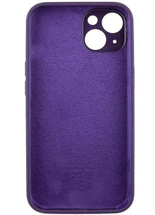 Чехол silicone case full camera protective (aa) для apple iphone 15 (6.1") фиолетовый / elderberry 4