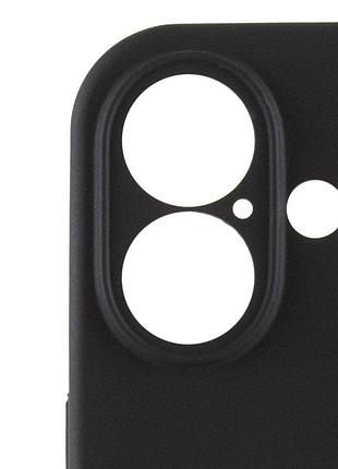Чехол silicone case full camera protective (aa) для apple iphone 16 (6.1") черный / black 4