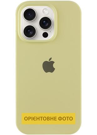 Чехол silicone case full protective (aa) для apple iphone 17 (6.3") желтый / mellow yellow