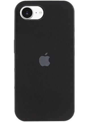 Чехол silicone case full protective (aa) для apple iphone 16e (6.1") черный / black