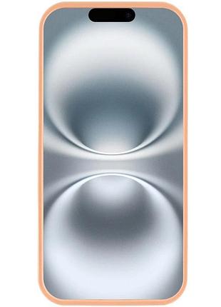 Чехол silicone case full protective (aa) для apple iphone 16e (6.1") оранжевый / cantaloupe 2