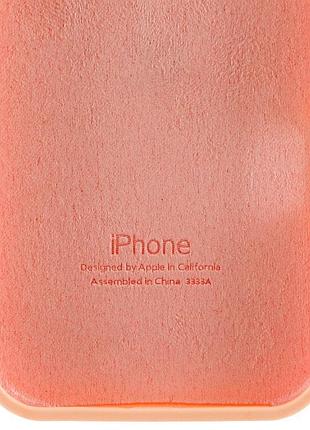 Чехол silicone case full protective (aa) для apple iphone 16e (6.1") оранжевый / cantaloupe 4