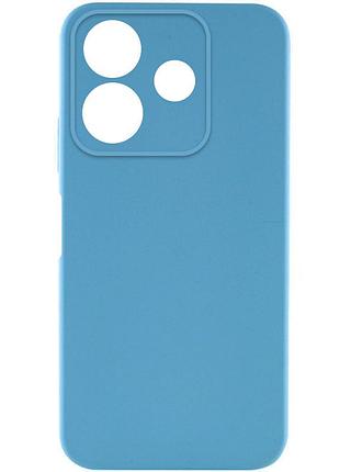 Чехол tpu getman liquid silk full camera для xiaomi redmi note 14 5g голубой / blue