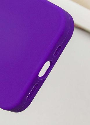 Чехол silicone case full protective (aa) для apple iphone 15 pro (6.1") фиолетовый / ultra violet 5