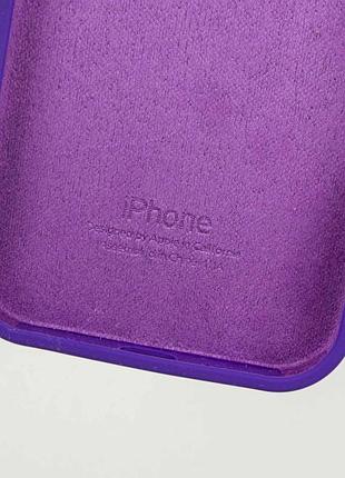 Чехол silicone case full protective (aa) для apple iphone 15 pro (6.1") фиолетовый / ultra violet 6