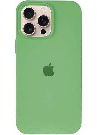 Чехол silicone case full protective (aa) для apple iphone 16 pro max (6.9") мятный / mint 2
