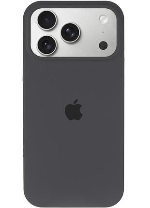 Чехол silicone case full protective (aa) для apple iphone 17 pro max (6.9") серый / dark gray 2