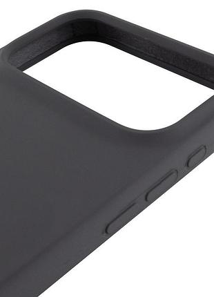 Чехол silicone case full protective (aa) для apple iphone 17 pro max (6.9") серый / dark gray 4