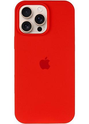 Чехол silicone case full protective (aa) для apple iphone 15 pro (6.1") красный / red 2