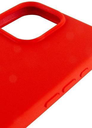 Чехол silicone case full protective (aa) для apple iphone 15 pro (6.1") красный / red 4