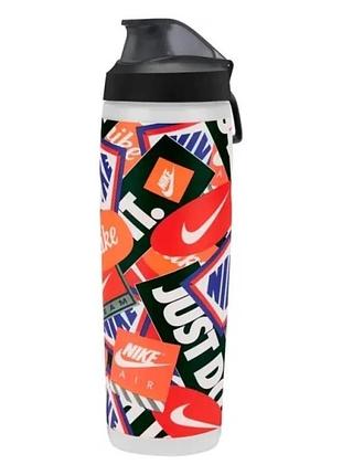 Бутылка для воды nike refuel bottle locking lid 32 oz 946 мл n.101.3414.948.32, чёрный, размер (eu) - 1size