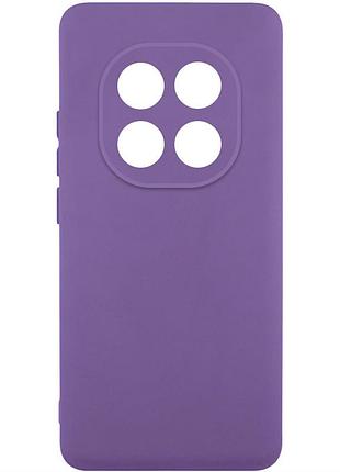 Чехол tpu getman liquid silk full camera для xiaomi redmi note 14 pro 5g фиолетовый / amethyst