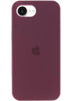 Чохол silicone case full protective (aa) для apple iphone 16e (6.1") бордовий / plum