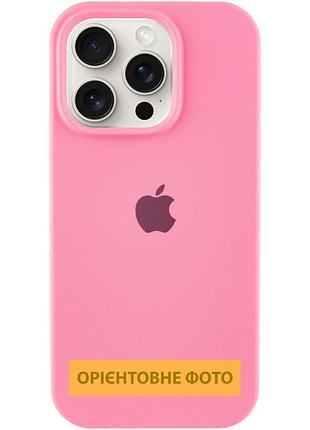 Чехол silicone case full protective (aa) для apple iphone 17 (6.3") розовый / pink
