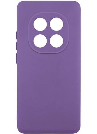 Чехол tpu getman liquid silk full camera для xiaomi redmi note 14 pro 4g фиолетовый / amethyst