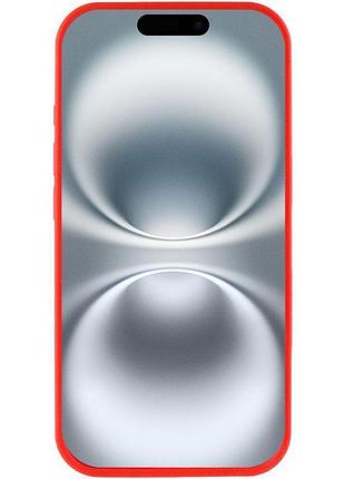 Чехол silicone case full protective (aa) для apple iphone 16e (6.1") красный / red 2