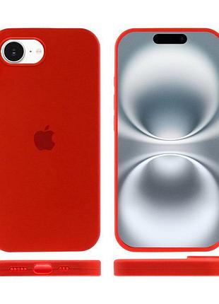 Чехол silicone case full protective (aa) для apple iphone 16e (6.1") красный / red 4