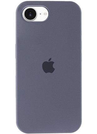 Чехол silicone case full protective (aa) для apple iphone 16e (6.1") серый / lavender gray