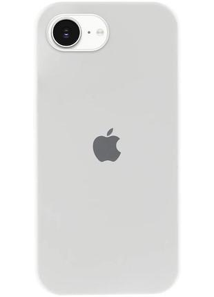 Чохол silicone case full protective (aa) для apple iphone 16e (6.1") білий / white