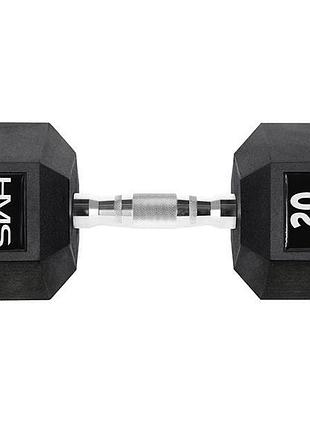 Гантель шестигранна hms hex pro, 20 кг