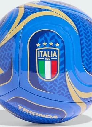 Мяч футбольный adidas figc clb home синий, желтый унисекс 5