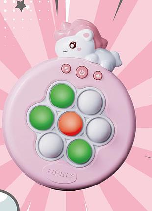Портативная игра pop-it speed push game ver.6 unicorn