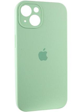 Чехол silicone case full camera protective (aa) для apple iphone 15 (6.1") зеленый / pistachio 3