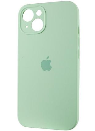 Чехол silicone case full camera protective (aa) для apple iphone 15 plus (6.7") зеленый / pistachio 4
