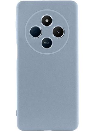 Чехол tpu getman liquid silk full camera для xiaomi redmi 14c / poco c75 голубой / lilac blue