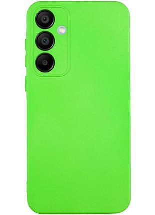 Чехол tpu getman liquid silk full camera для samsung galaxy s24+ салатовый / neon green
