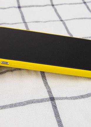 Шкіряний чохол xshield для apple iphone 14 plus (6.7") жовтий / yellow