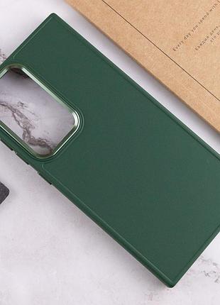 Tpu чохол bonbon metal style для samsung galaxy s24 ultra зелений / army green