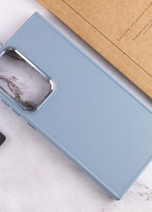 Tpu чохол bonbon metal style для samsung galaxy s24 ultra блакитний / mist blue