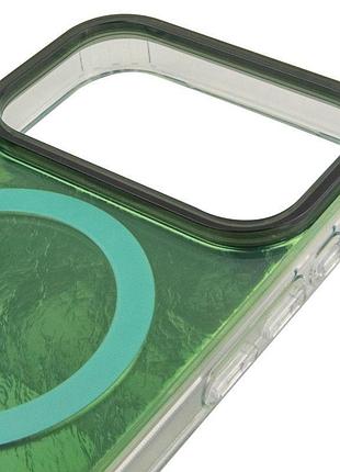 Чехол tpu shiny mountain (magfit) для apple iphone 17 pro max (6.9") green