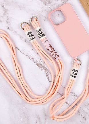 Чехол tpu two straps california для apple iphone 13 pro max (6.7") розовый / pink sand