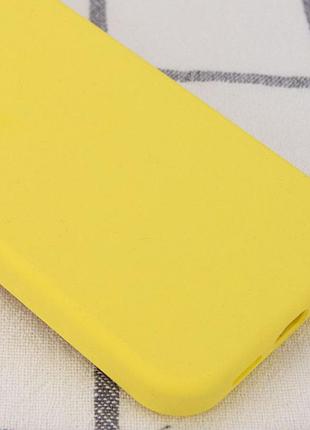 Чохол silicone case full protective (aa) no logo для apple iphone 14 pro (6.1") жовтий / yellow 5
