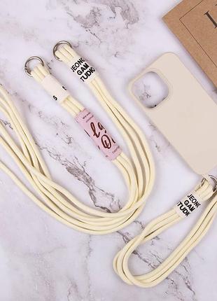 Чохол tpu two straps california для apple iphone 13 pro (6.1") бежевий / antique white