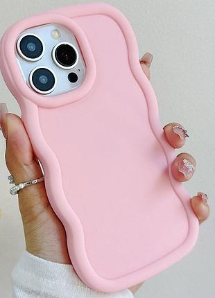 Чохол tpu ripple для apple iphone 16 pro (6.3") pink